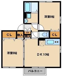 シェ・ミエルの物件間取画像